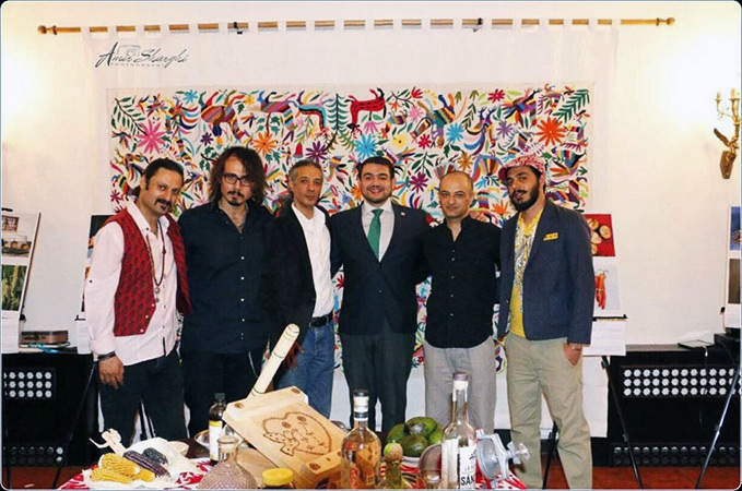 With Ambassador of mexico after the Performance (2017)